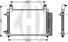 Diederichs 8693100 - Condenser, air conditioning autospares.lv