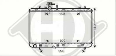 Diederichs 8644583 - Radiator, engine cooling autospares.lv