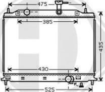 Diederichs 8654114 - Radiator, engine cooling autospares.lv