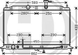 Diederichs 8654115 - Radiator, engine cooling autospares.lv