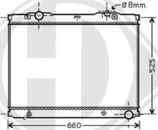 Diederichs 8658505 - Radiator, engine cooling autospares.lv