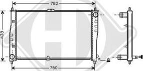 Diederichs 8658005 - Radiator, engine cooling autospares.lv