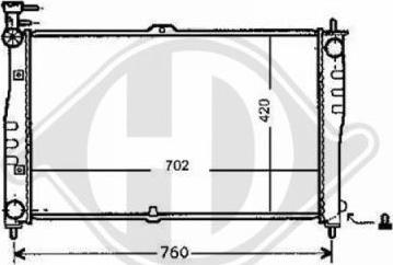 Diederichs 8658014 - Radiator, engine cooling autospares.lv