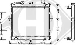 Diederichs 8652086 - Radiator, engine cooling autospares.lv