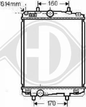 Diederichs 8660006 - Radiator, engine cooling autospares.lv