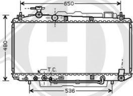 Diederichs 8668604 - Radiator, engine cooling autospares.lv