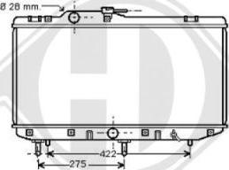 Diederichs 8663301 - Radiator, engine cooling autospares.lv