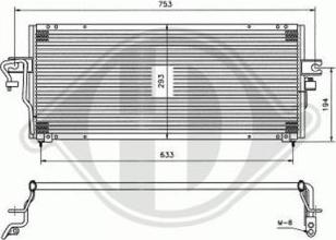 Diederichs 8601505 - Condenser, air conditioning autospares.lv