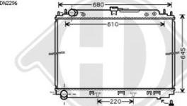 Diederichs 8608301 - Radiator, engine cooling autospares.lv