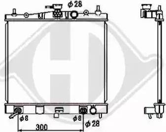 Diederichs 8603503 - Radiator, engine cooling autospares.lv