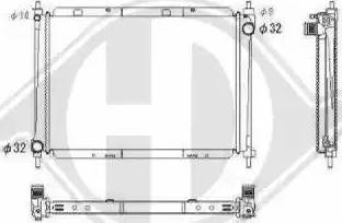 Diederichs 8602409 - Radiator, engine cooling autospares.lv