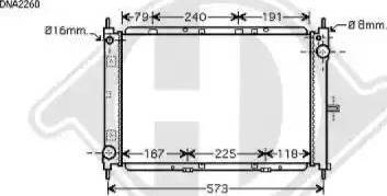 Diederichs 8602408 - Radiator, engine cooling autospares.lv