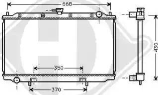 Diederichs 8602181 - Radiator, engine cooling autospares.lv