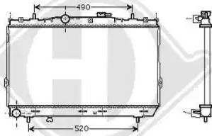 Diederichs 8684606 - Radiator, engine cooling autospares.lv