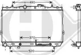 Diederichs 8684607 - Radiator, engine cooling autospares.lv