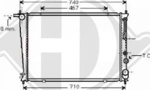 Diederichs 8688206 - Radiator, engine cooling autospares.lv