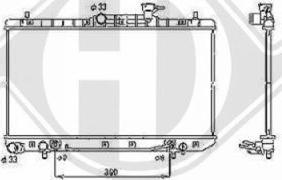 Diederichs 8683206 - Radiator, engine cooling autospares.lv