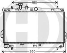 Diederichs 8682585 - Radiator, engine cooling autospares.lv