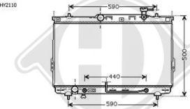 Diederichs 8687003 - Radiator, engine cooling autospares.lv