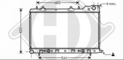 Diederichs 8624011 - Radiator, engine cooling autospares.lv