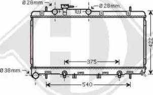 Diederichs 8622202 - Radiator, engine cooling autospares.lv