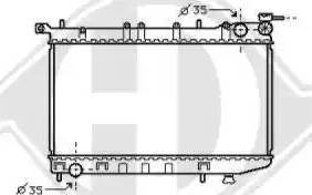 Diederichs 8070430 - Radiator, engine cooling autospares.lv