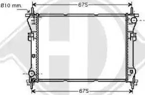 Diederichs 8145405 - Radiator, engine cooling autospares.lv