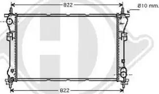 Diederichs 8145406 - Radiator, engine cooling autospares.lv