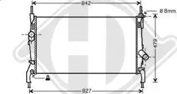 Diederichs 8145503 - Radiator, engine cooling autospares.lv