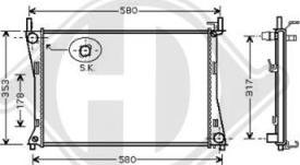 Diederichs 8140405 - Radiator, engine cooling autospares.lv