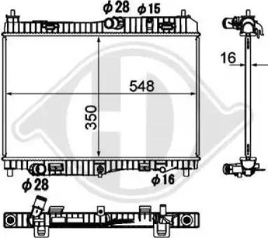 Diederichs 8140506 - Radiator, engine cooling autospares.lv