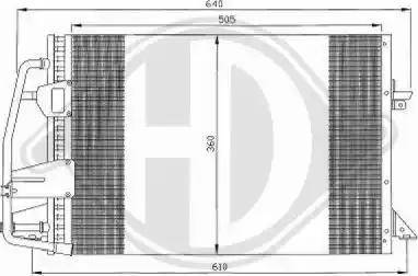 Diederichs 8141400 - Condenser, air conditioning autospares.lv