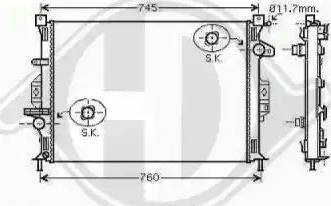 Diederichs 8142806 - Radiator, engine cooling autospares.lv