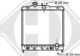 Diederichs 8150121 - Radiator, engine cooling autospares.lv