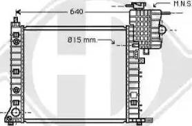 Diederichs 8166506 - Radiator, engine cooling autospares.lv