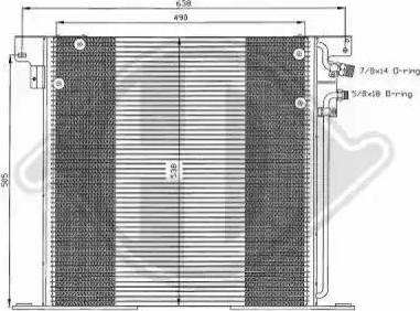 Diederichs 8166500 - Condenser, air conditioning autospares.lv