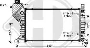 Diederichs 8166201 - Radiator, engine cooling autospares.lv