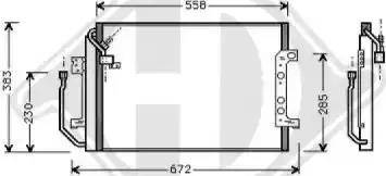 Diederichs 8168000 - Condenser, air conditioning autospares.lv