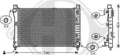 Diederichs 8167104 - Radiator, engine cooling autospares.lv