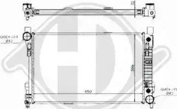 Diederichs 8167107 - Radiator, engine cooling autospares.lv