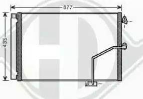 Diederichs 8167200 - Condenser, air conditioning autospares.lv