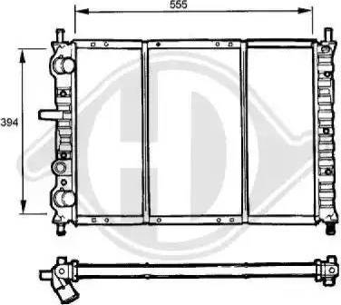 Diederichs 8109195 - Radiator, engine cooling autospares.lv