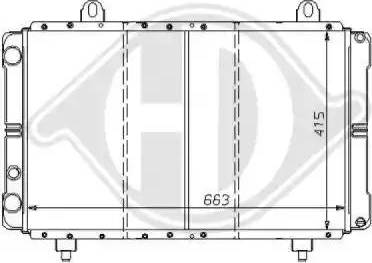 Diederichs 8109190 - Radiator, engine cooling autospares.lv