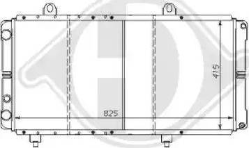 Diederichs 8109191 - Radiator, engine cooling autospares.lv