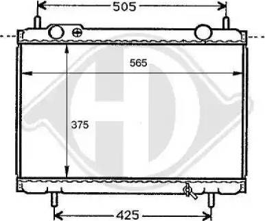 Diederichs 8109193 - Radiator, engine cooling autospares.lv