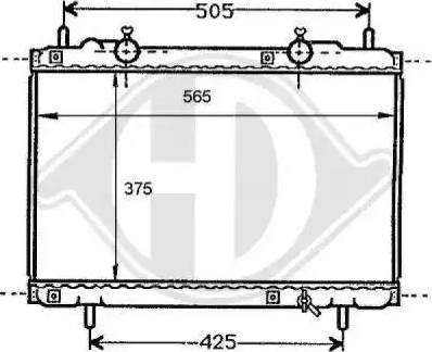 Diederichs 8109149 - Radiator, engine cooling autospares.lv