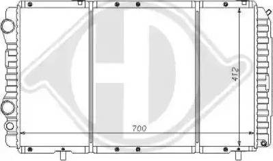 Diederichs 8109199 - Radiator, engine cooling autospares.lv