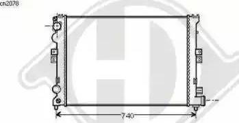 Diederichs 8109142 - Radiator, engine cooling autospares.lv