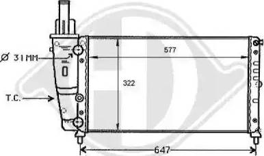 Diederichs 8109154 - Radiator, engine cooling autospares.lv