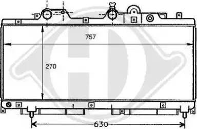 Diederichs 8109155 - Radiator, engine cooling autospares.lv